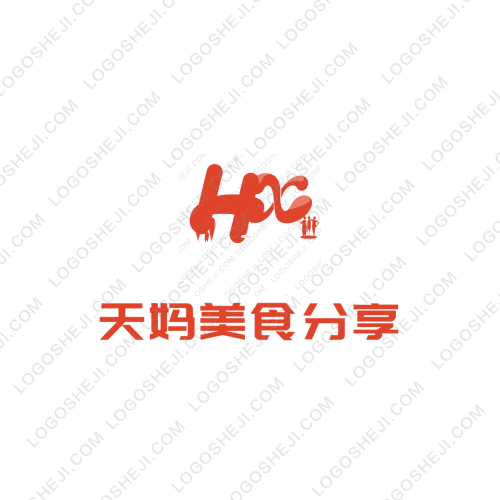 天媽美食分享logo設(shè)計(jì)