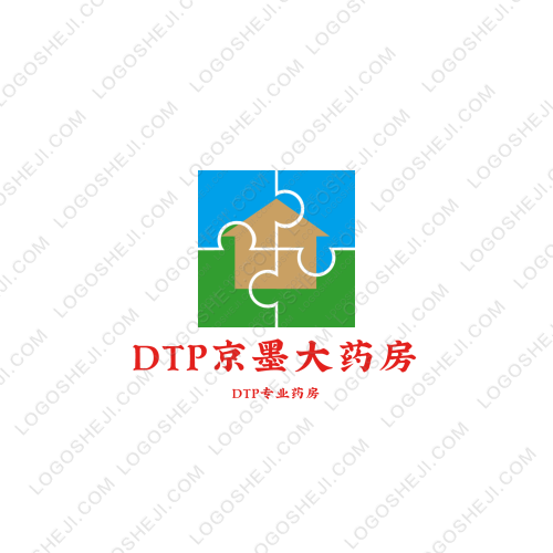 DTP京墨大藥房logo設(shè)計